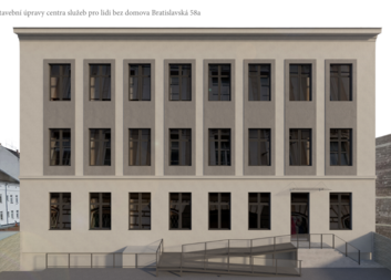 Stavební úpravy centra služeb pro lidi bez domova Bratislavská 58a