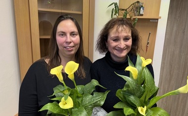 Yvona Hovorová a Lucie Adamová, dlouholeté pečovatelky Charitní pečovatelské služby sv. Rity